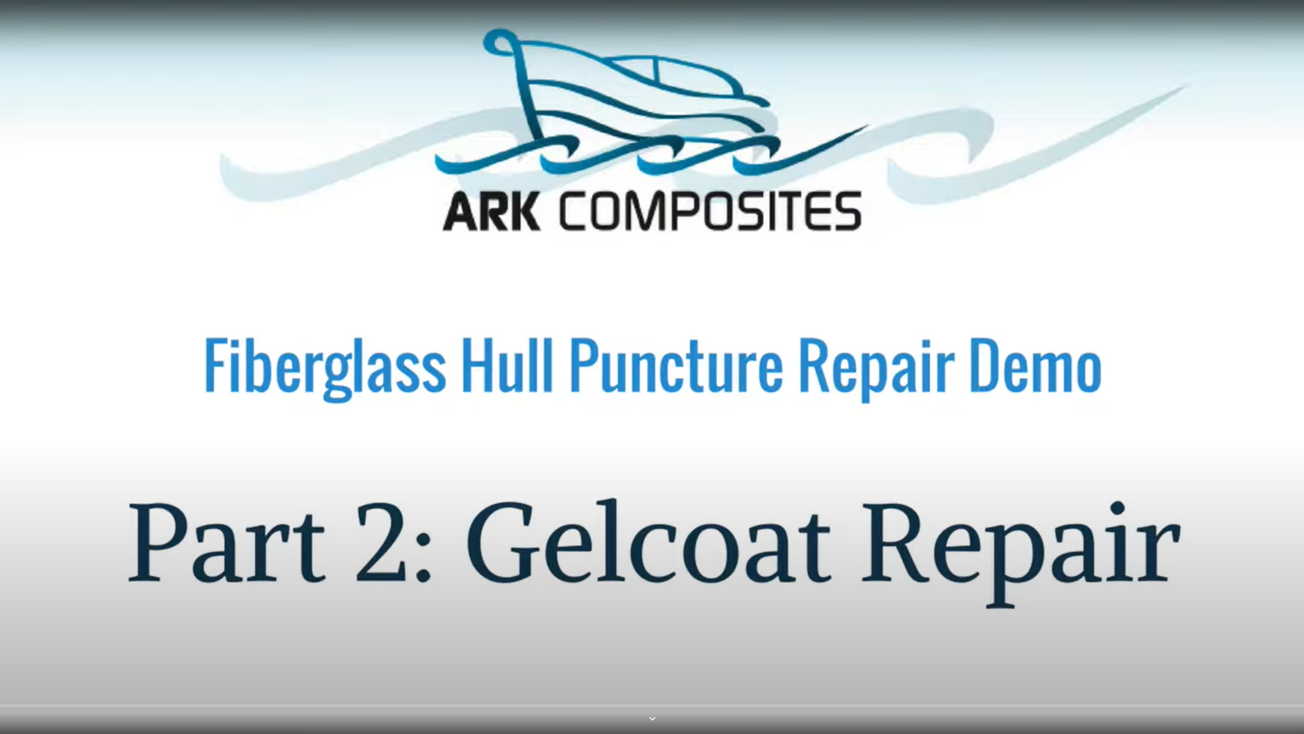 Load video: A short instruction video using our gelcoat repair kit to repair the gelcoat on a hull puncture